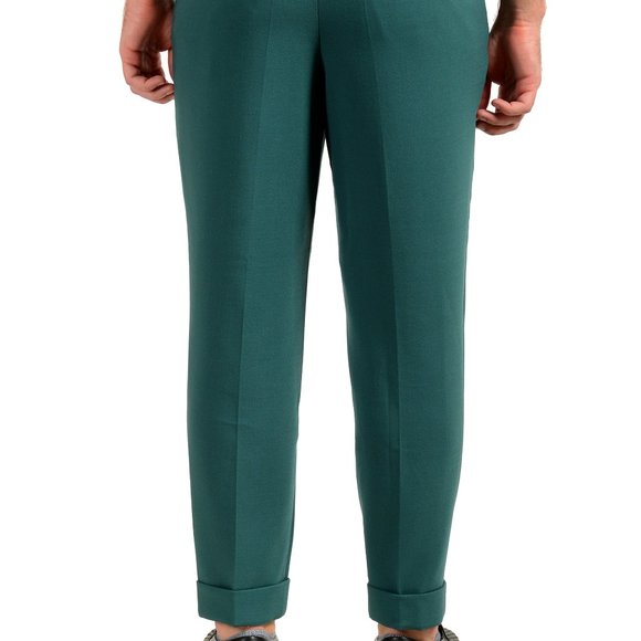 Hugo Boss Men's "Parget" Fashion Fit Green Wool Casual Pants US 32R IT 48 - Picture 6 of 6